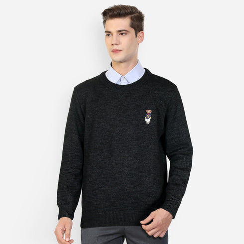 RL Bear Black Sweater